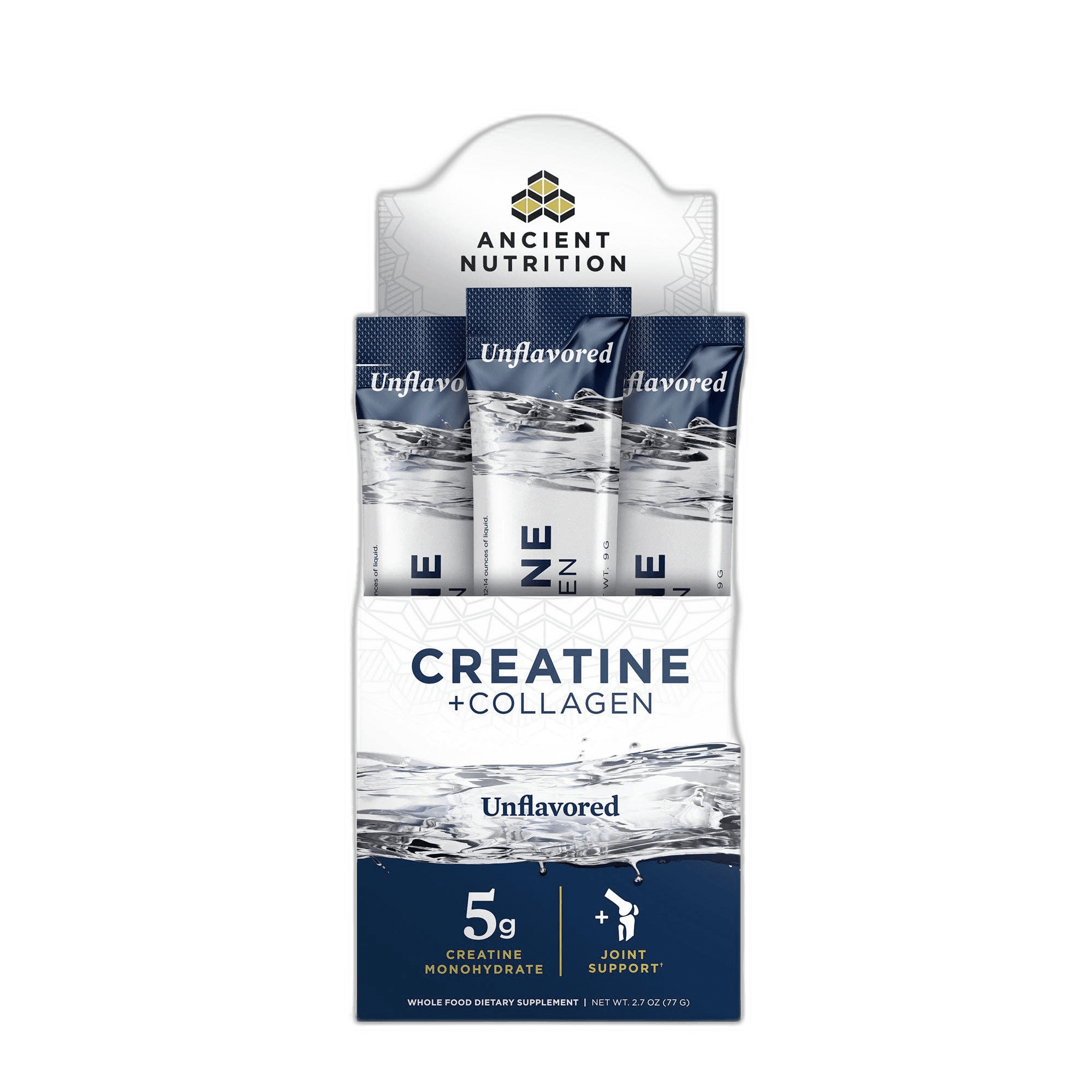 Creatine + Collagen Stick Packs | Powder Unflavored (14 Servings)